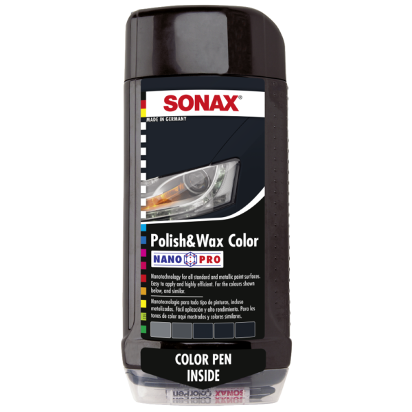 SONAX polish wax colour nanopro black