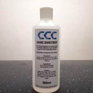 CCC Hand Sanitiser 500ml at Cullen Care Care Shop